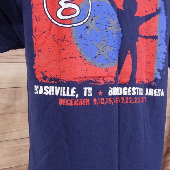 GARTH BROOKS TRISHA YEARWOOD 2017 TOUR BLUE T-SHIRT SZ L -COUNTRY MUSIC BAND TEE - Picture 3 of 7